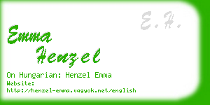 emma henzel business card